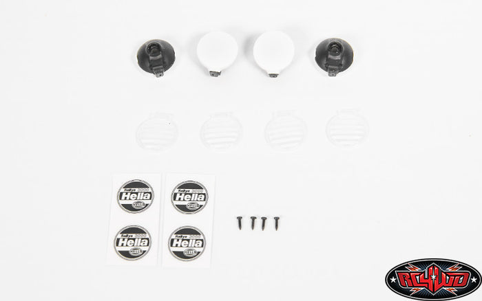 RC4WD Hella Style Lights with Covers mounting detail