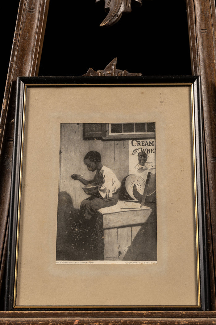 1909 Framed Cream Of Wheat Print Ad
