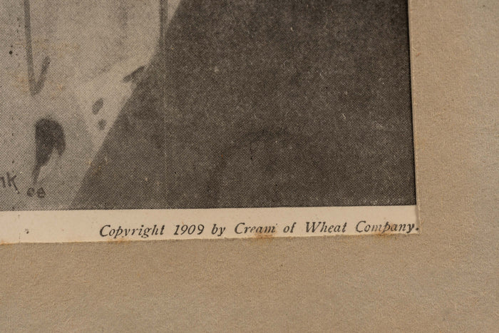 1909 Framed Cream Of Wheat Print Ad