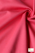 2 Yard & 3 Yard Precuts! Coral, Ponte Knit Fabric - Boho Fabrics - Ponte Solid, Knit Fabric