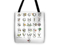 Abc Woodland Alphabet Sampler - Baby Nursery Tote Diaper Bag