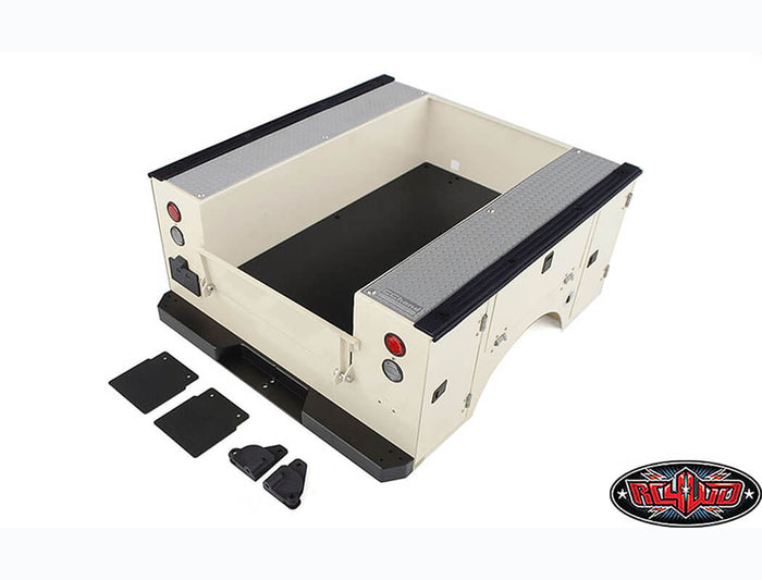 RC4WD VVV-C5006 Aluminum Utility Bed complete rear three-quarter view