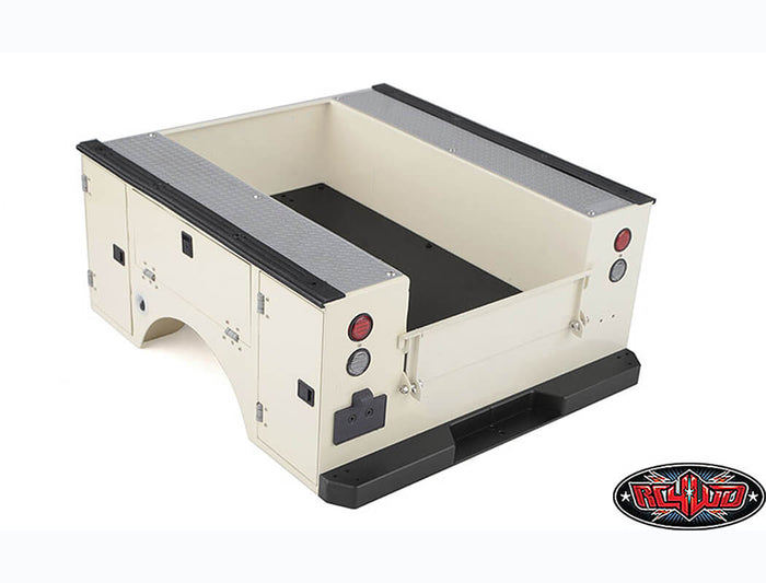 RC4WD VVV-C5006 Aluminum Utility Bed side compartment view