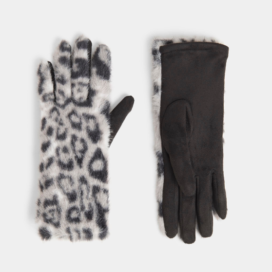 Animal Print Touchscreen Gloves
