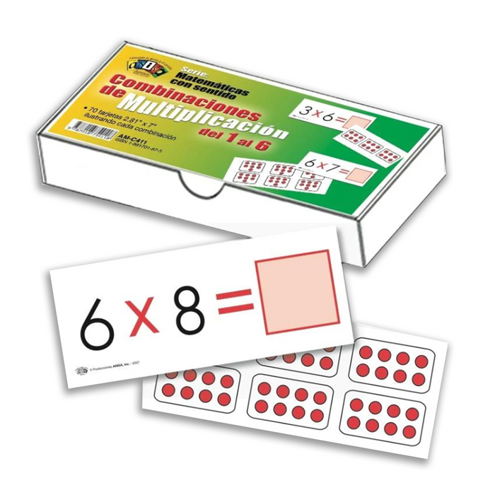 Anisa •  Manipulativos "Combinaciones de multiplicación del 1 al 6"