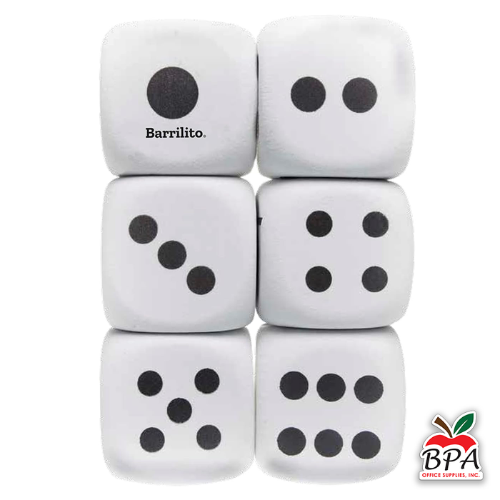 Barrilito • Dados en Foamy  (12 unidades)