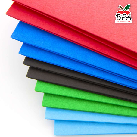 Bazic •  Portafolios de 2 bolsillos en colores surtidos (qty.25)