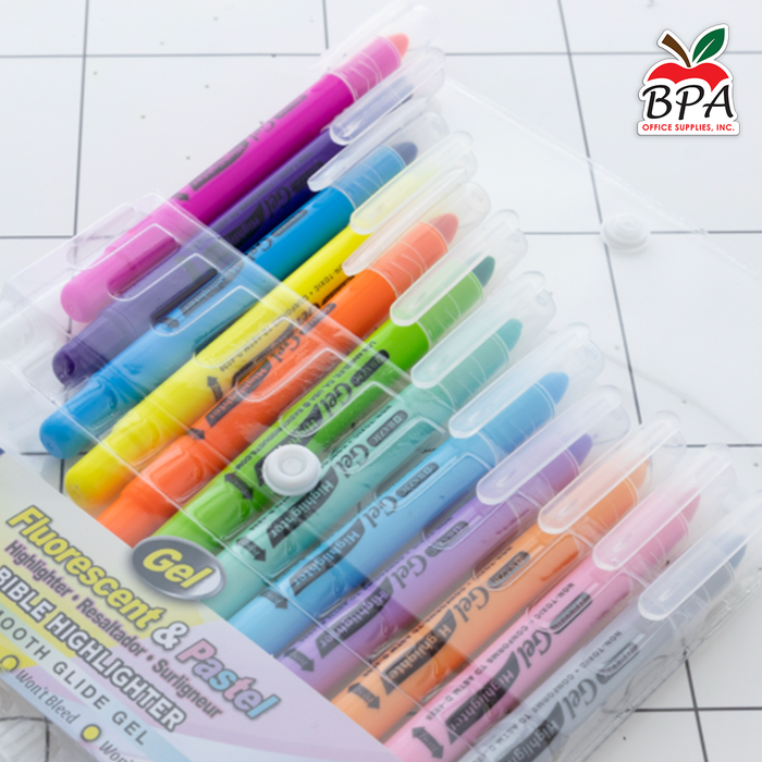 Bazic • Resaltadores en gel "highlighters" (Set de 12)
