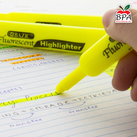 Bazic • Resaltadores "highlighters" - Desk Style (set de 12)