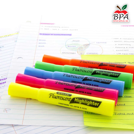 Bazic • Resaltadores "highlighters" - Desk Style (set de 12)