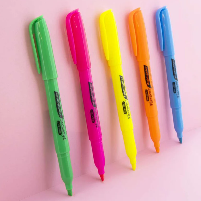 Bazic •  Resaltadores "highlighters" (set de 12)