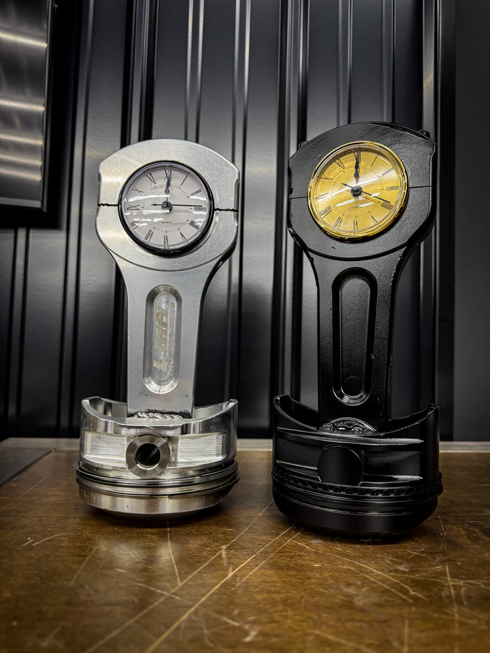 Billet Piston Clock