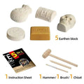 pirate treasure excavation kit for kids with tools