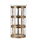 Candle Holder Iron/Glass