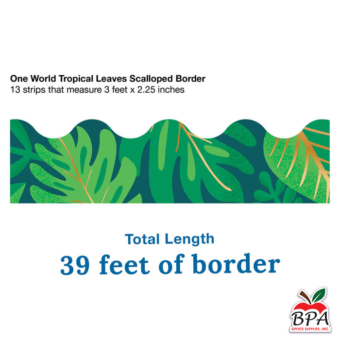 Carson Dellosa • Bordes "Tropical Leaves"