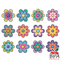 Carson Dellosa • Cut-outs JUMBO "Retro Remix - Flowers"
