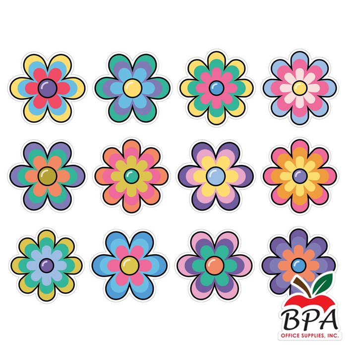 Carson Dellosa • Cut-outs JUMBO "Retro Remix - Flowers"