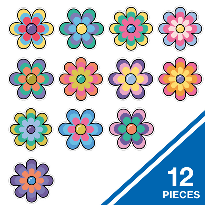 Carson Dellosa • Cut-outs JUMBO "Retro Remix - Flowers"