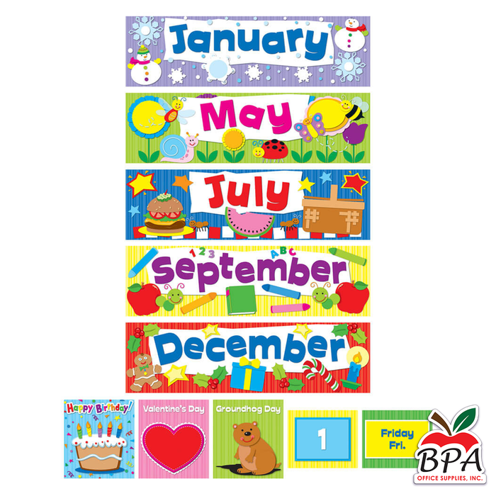 Carson Dellosa • Deluxe Calendar Pocket Chart