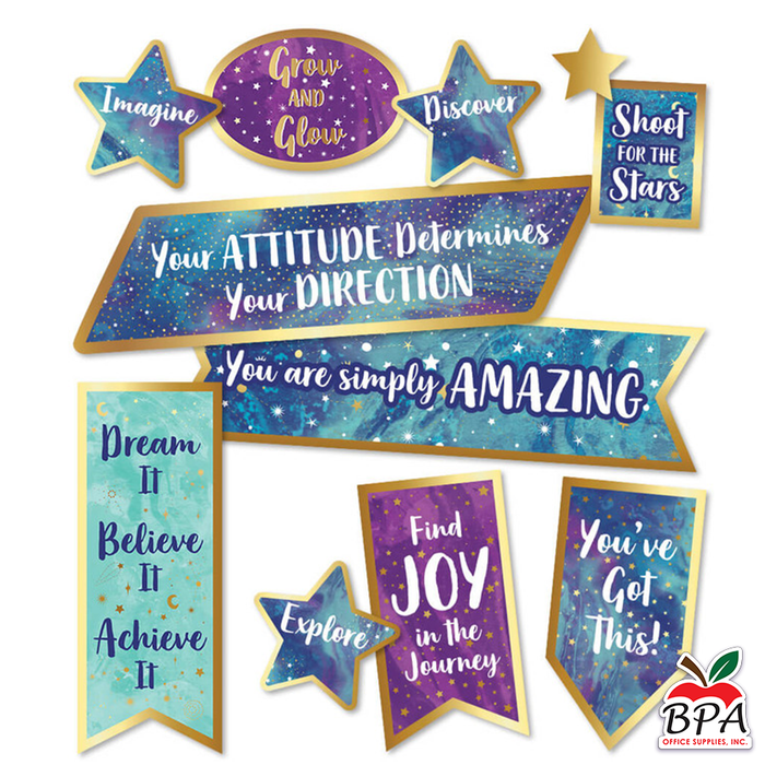 Carson Dellosa • Mini Set-decorativo "Galaxy Motivational Signs"