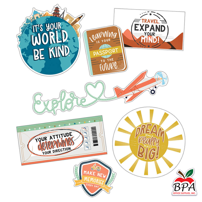 Carson Dellosa • Mini Set-decorativo "Let's Explore - Motivational"