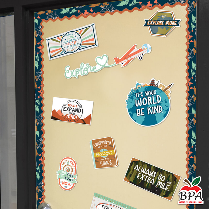 Carson Dellosa • Mini Set-decorativo "Let's Explore - Motivational"