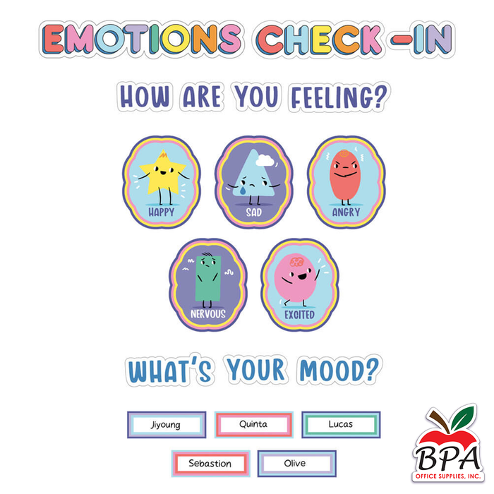 Carson Dellosa • Mini set-decorativo "We Stick Together - Emotions Check-In"