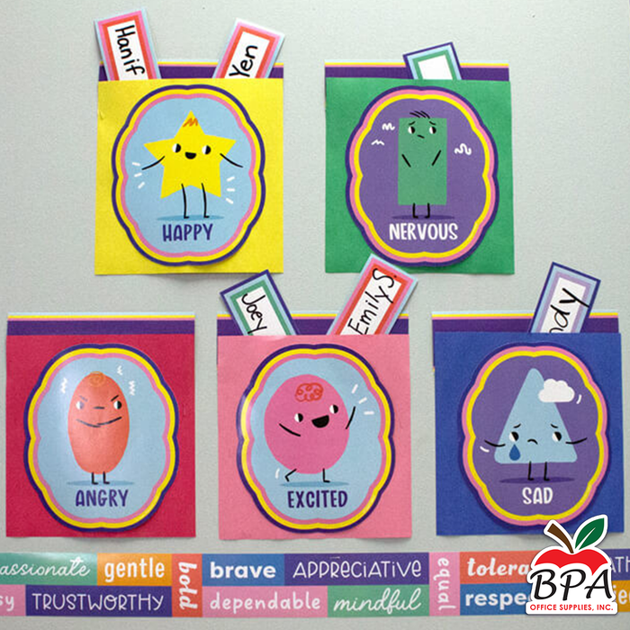 Carson Dellosa • Mini set-decorativo "We Stick Together - Emotions Check-In"