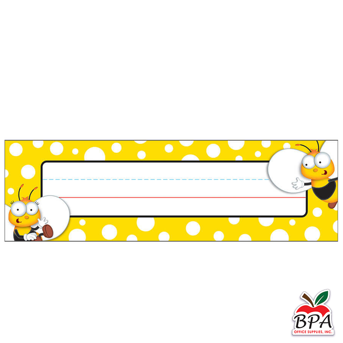 Carson Dellosa • Name Plates "Buzz–Worthy Bees"