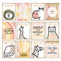 Carson Dellosa •  Set de pequeños carteles "Simply Safari"