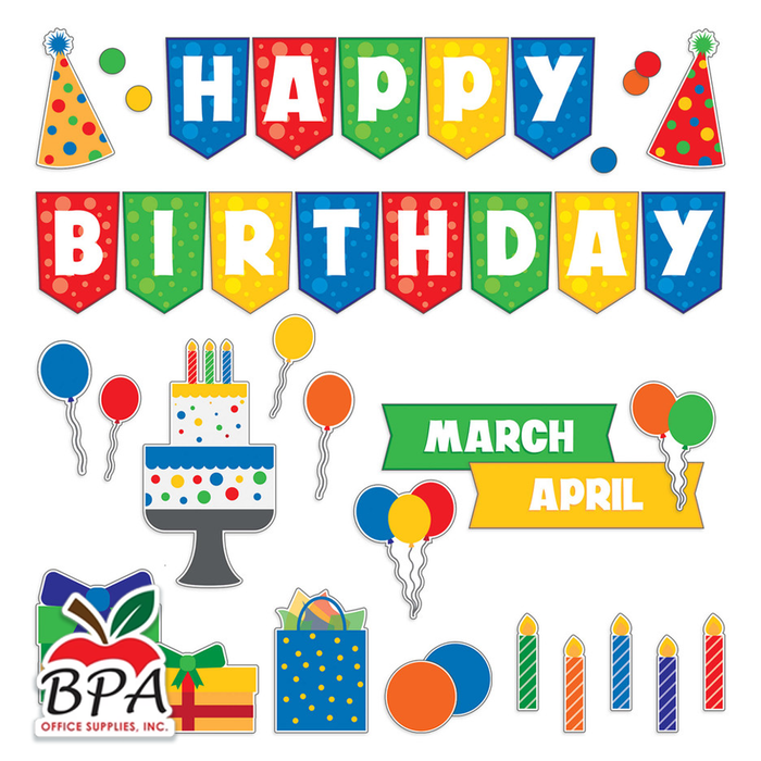 Carson Dellosa •  Set Decorativo "Birthday fun"