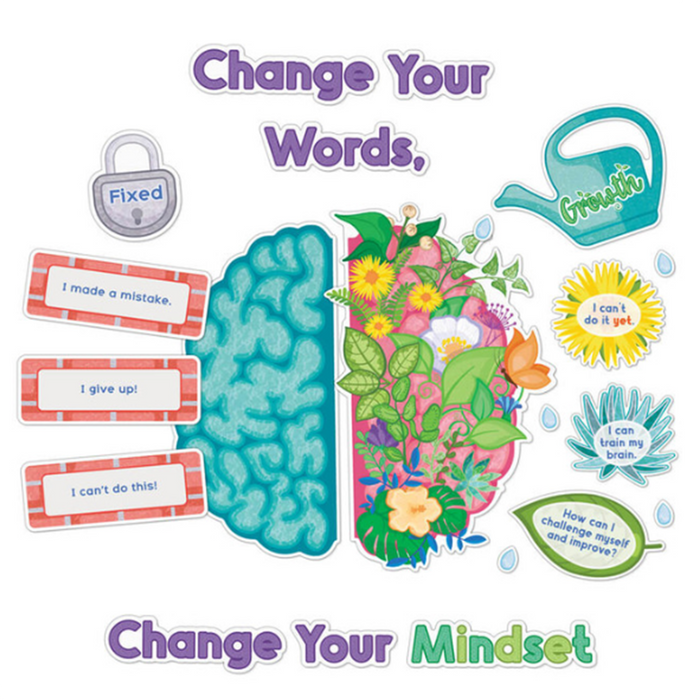 Carson Dellosa •  Set decorativo "Bloom with a Growth Mindset"