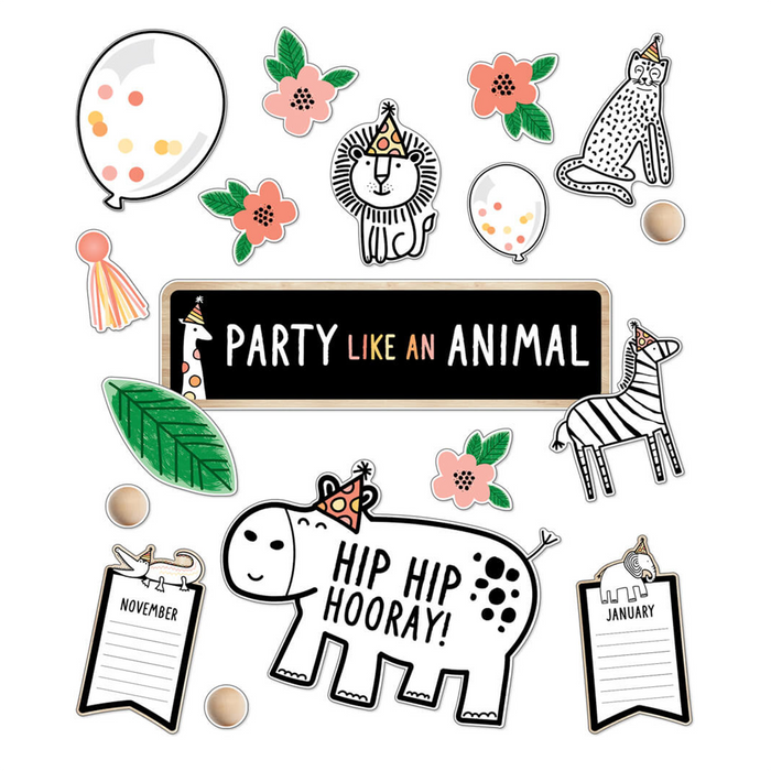 Carson Dellosa •  Set Decorativo "Simply Safari - Birthday"