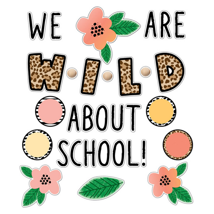 Carson Dellosa •  Set Decorativo "Simply Safari - We Are Wild about School"