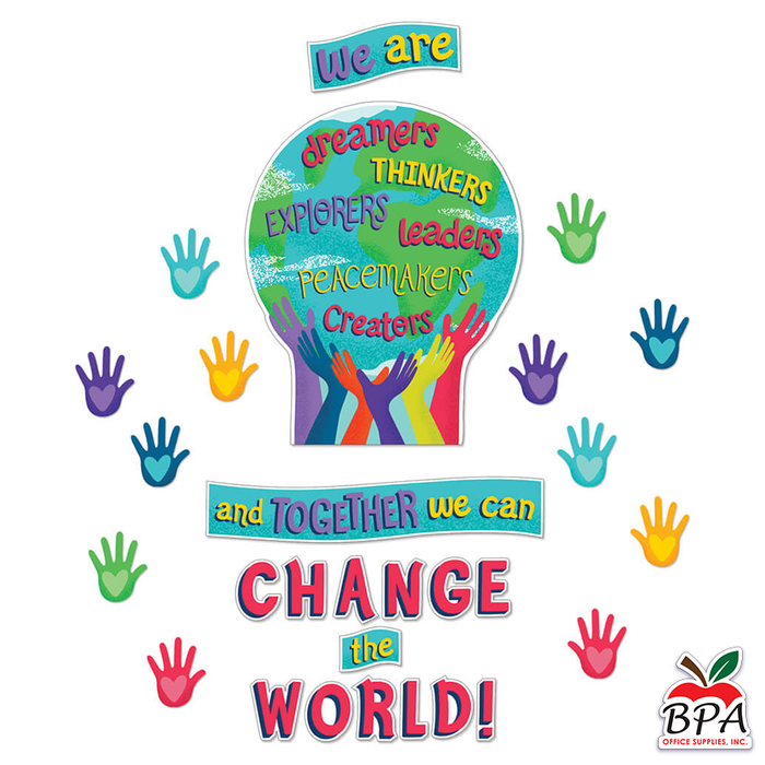 Carson Dellosa • Set-decorativo "Together We Can Change the World"