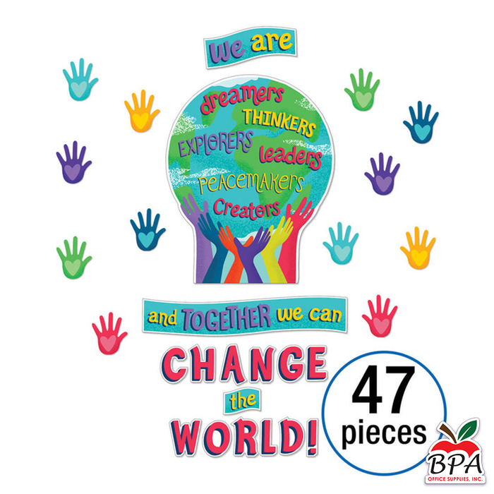Carson Dellosa • Set-decorativo "Together We Can Change the World"
