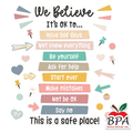 Carson Dellosa •  Set Decorativo "We Belong - Motivational"