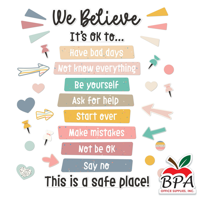 Carson Dellosa •  Set Decorativo "We Belong - Motivational"