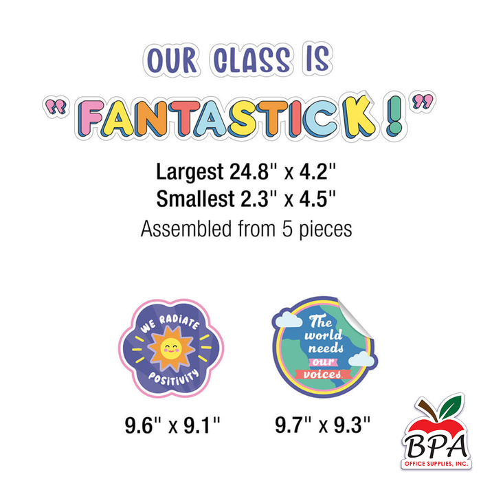Carson Dellosa • Set-decorativo "We Stick Together Our Class is Fantastic"