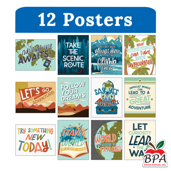 Carson Dellosa • Set Mini Posters "Let's Explore"