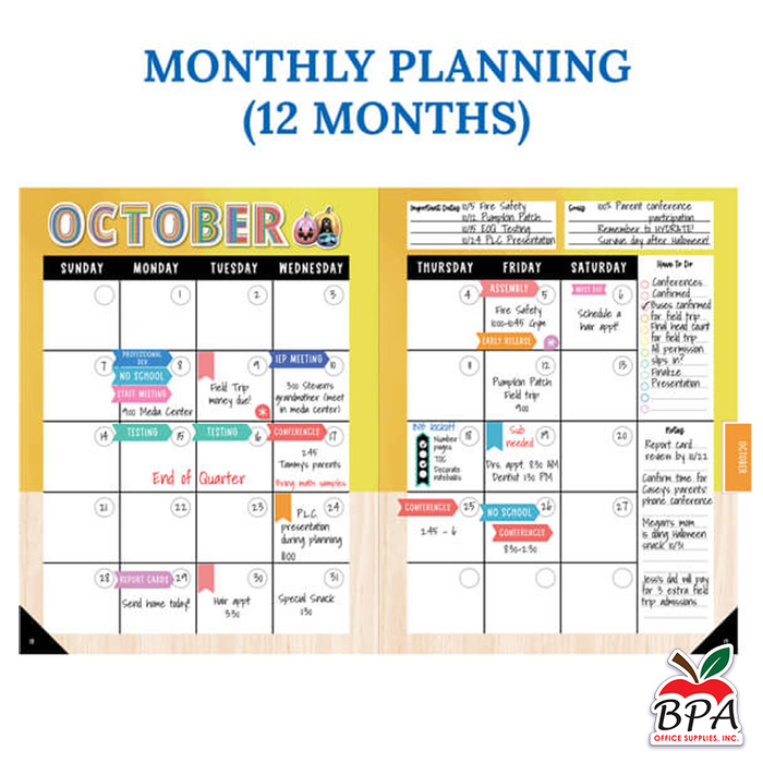 Carson Dellosa • Teacher Planner Spiral "Creatively Inspired"