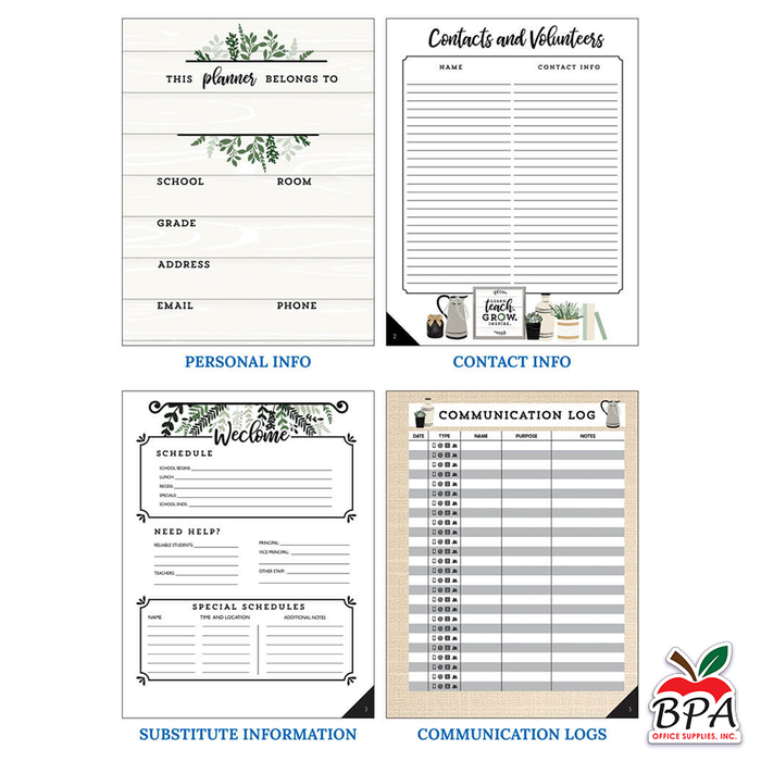 Carson Dellosa • Teacher Planner Spiral "Farmhouse"