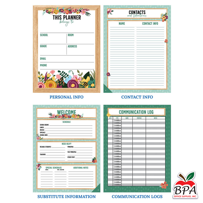 Carson Dellosa • Teacher Planner Spiral "Grow Together"