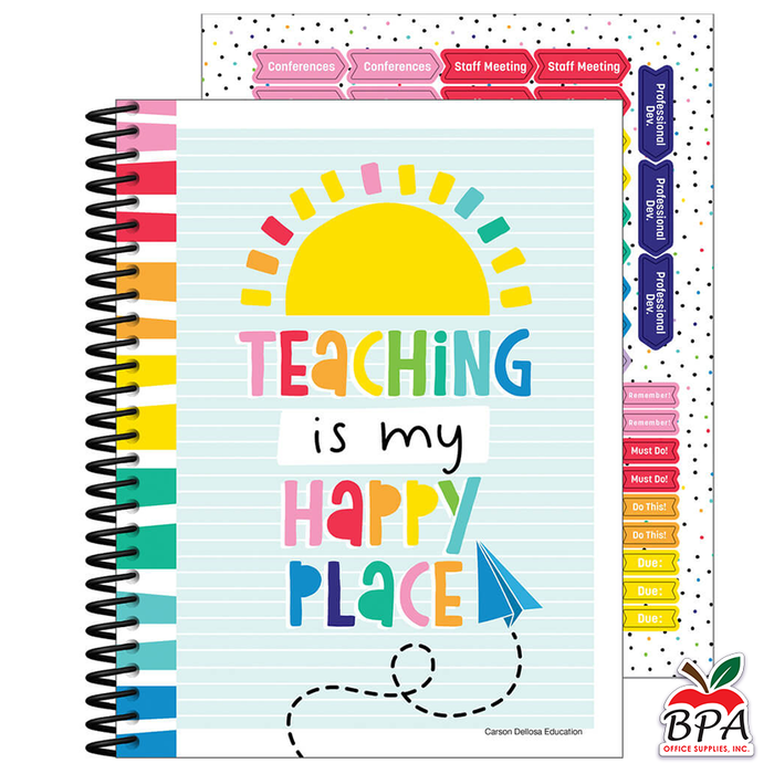 Carson Dellosa • Teacher Planner Spiral "Happy Place"