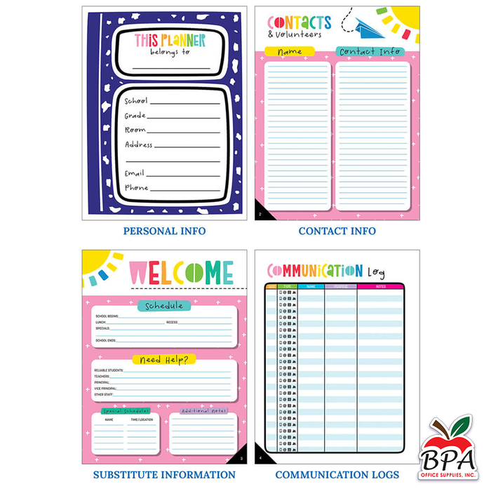 Carson Dellosa • Teacher Planner Spiral "Happy Place"