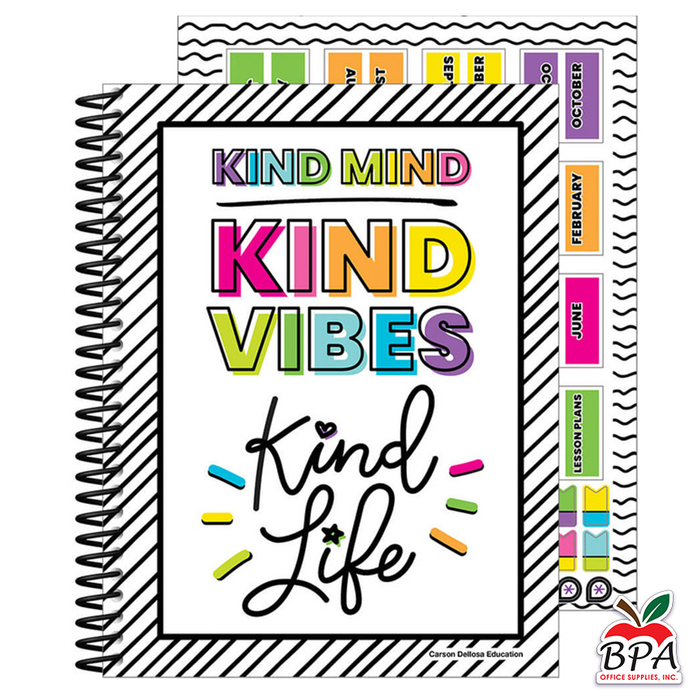 Carson Dellosa • Teacher Planner Spiral "Kind Vibes"