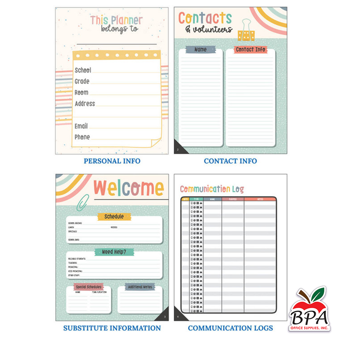 Carson Dellosa • Teacher Planner Spiral "We Belong"
