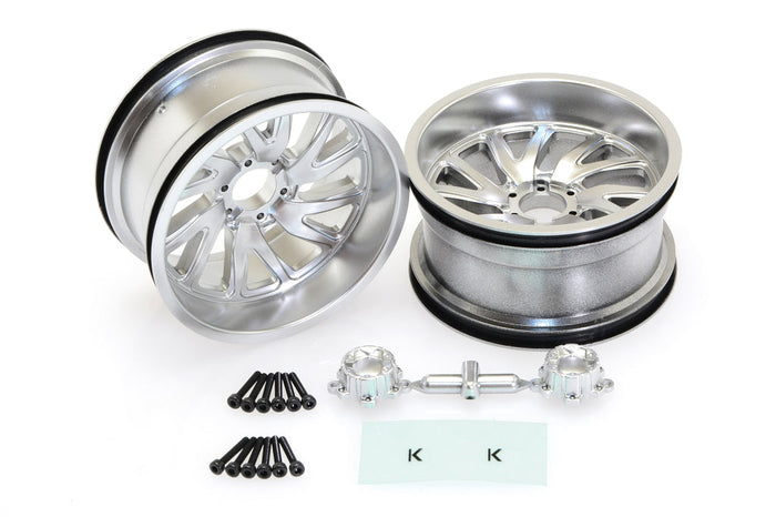 CEN Racing CD0650 KG1 Forged Vile KF004 silver directional wheels left and right