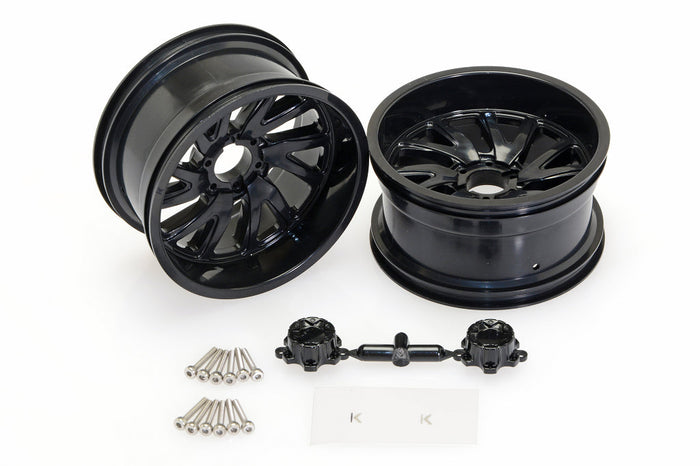 CEN Racing CD0655 KG1 Forged Vile KF004 directional wheels black left right 2pcs