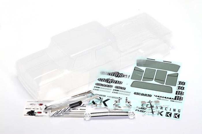 CD0920 Sicario clear body shell complete kit contents